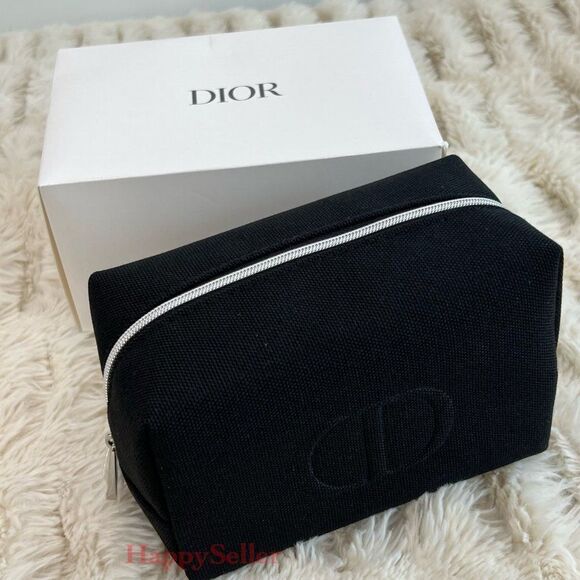 Dior Pouch Dopp Kit Shaving Kit Black Travel Organizer Case Makeup Designer Bag - Picture 5 of 10